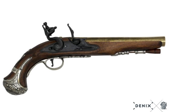 Réplique du pistolet à silex du général George Washington, Angleterre XVIIIe siècle