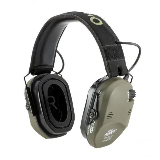 Casque antibruit électronique de tir RealHunter Active ProSHOT QuadTAC olive