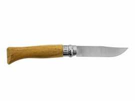Couteau Opinel 8 pliant Inox hêtre motif sanglier