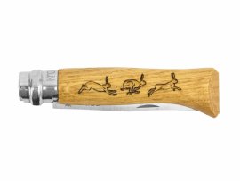 Mes Opinel 8 Vouwmes Inox Beuken Motief Haas