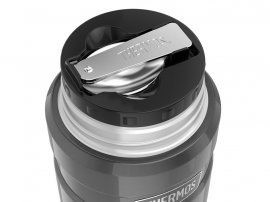 Thermos voedselthermos met lepel King 0,71 l grafiet
