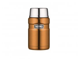 Thermos voedselthermos met lepel Thermos King 0,71 l bruin