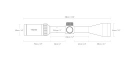 Lunette de visée Hawke Vantage 4-12x40 AO Mil Dot