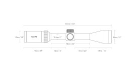 Lunette de visée Hawke Vantage 3-9x50 AO Mil Dot IR