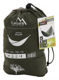 Hamac NYLON 275x137 cm vert-marron