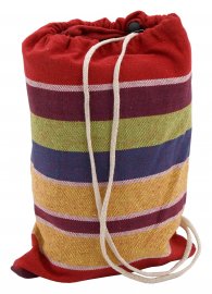 Hamac TEXTIL 200x100 cm rouge-jaune