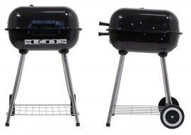 Houtskoolbarbecue rechthoekig Trapani 46 cm