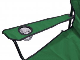 Chaise de camping pliante Bari verte