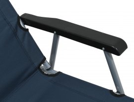 Chaise de camping pliante Lyon bleu foncé