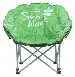 Chaise de camping pliante Flowers verte