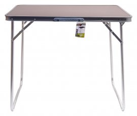 Table de camping pliant Balaton marron