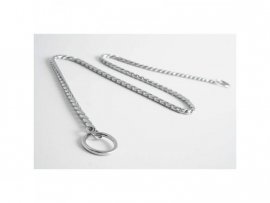 Collier chaîne DeLuxe argenté, 55 cm