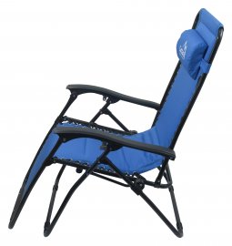 Chaise de camping réglable Cattara LIVORNO bleu
