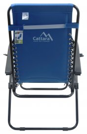 Chaise de camping réglable Cattara LIVORNO bleu