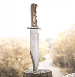 Couteau Winchester Double Barrel Bowie avec étui