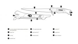 Couteau à fileter Gerber Controller 203mm