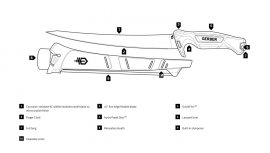 Couteau à fileter Gerber Controller 254mm
