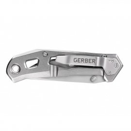 Set Gerber Mes Airlift Silver + Portemonnee Barbill Wallet Silver