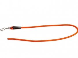 Laisse Dogtrace couračka boucle argentée 70cm orange