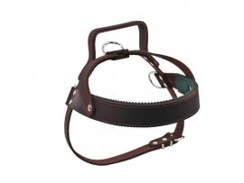 Postroj met handvat Dogtrace leer 1D middelgrote rassen