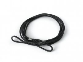 Presentatielijn Dogtrace 3mm, 140cm zwart