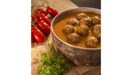 Boulettes de viande avec riz basmati et sauce tomate Adventure Menu