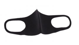 Zwart mondmasker