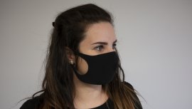 Zwart mondmasker