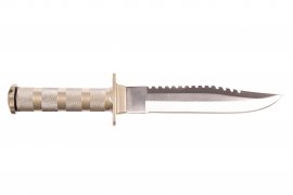 Survival mes Fox Outdoor met leren etui