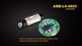 Oplaadbare batterij Fenix 26650 4800 mAh (Li-Ion)