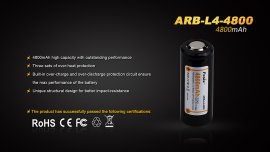 Oplaadbare batterij Fenix 26650 4800 mAh (Li-Ion)