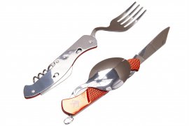 Couverts pliables Wildee Camper rouges