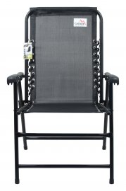 Chaise de jardin pliante TERST noire