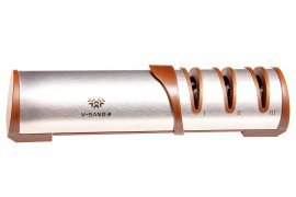 Aiguiseur de cuisine Taidea Deluxe argenté