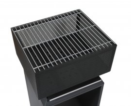 Brasero CUBE avec grille 74cm
