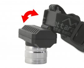 Lampe frontale Cattara SCORPION 90lm XPE ZOOM rechargeable