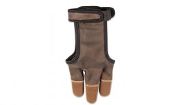 Schiethandschoen Buck Trail lederen Cordovan maat S
