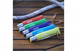 Mes Opinel 7 Inox groen met riempje