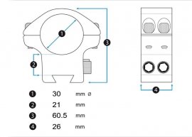 Montáž Eagle Vision Backward Infinity 22mm/30mm in hoogte verstelbaar