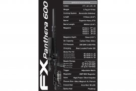 Luchtbuks FX Panthera 600 6,35mm