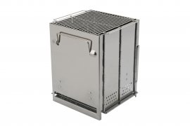 Gril réchaud à bois cube pliable