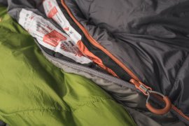 Slaapzak Pinguin Trekking PFM 190cm Links Khaki
