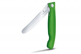 Opvouwmes voor groenten Victorinox kartelmes Groen