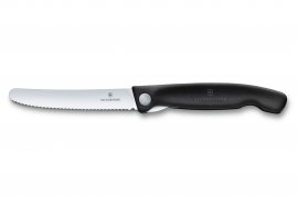 Couteau pliant à légumes Victorinox lame ondulée Noir
