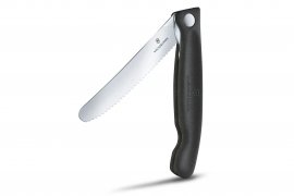 Couteau pliant à légumes Victorinox lame ondulée Noir