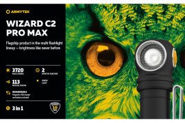 Lampe frontale Armytek Wizard C2 Pro MAX Lumière chaude