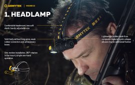 Hoofdlamp Armytek Wizard C2 Warm licht