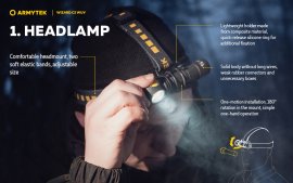 Lampe frontale Armytek Wizard C2 WUV