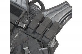 Gilet tactique Mil-Tec CROSSDRAW USMC noir