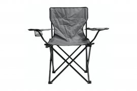 Chaise de camping pliante BARI gris
